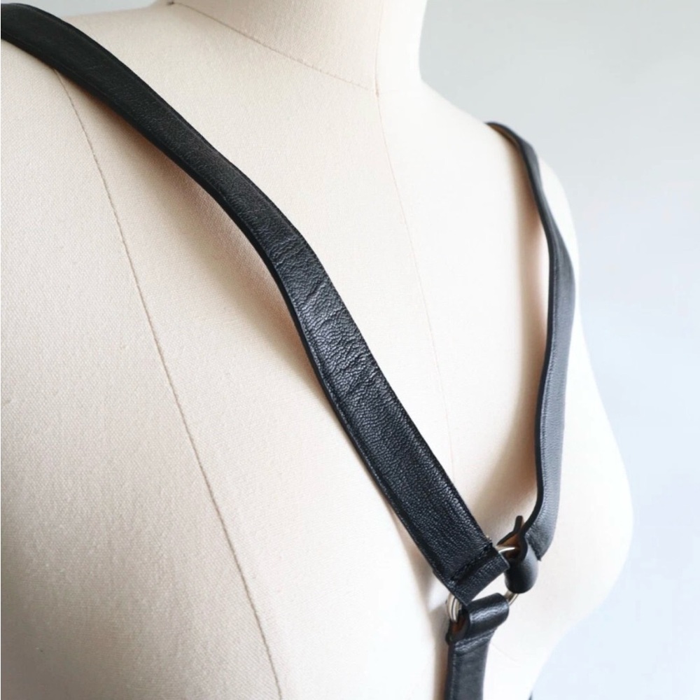 Herve Leger Black Leather Harness Size XS - Picture 3 of 8